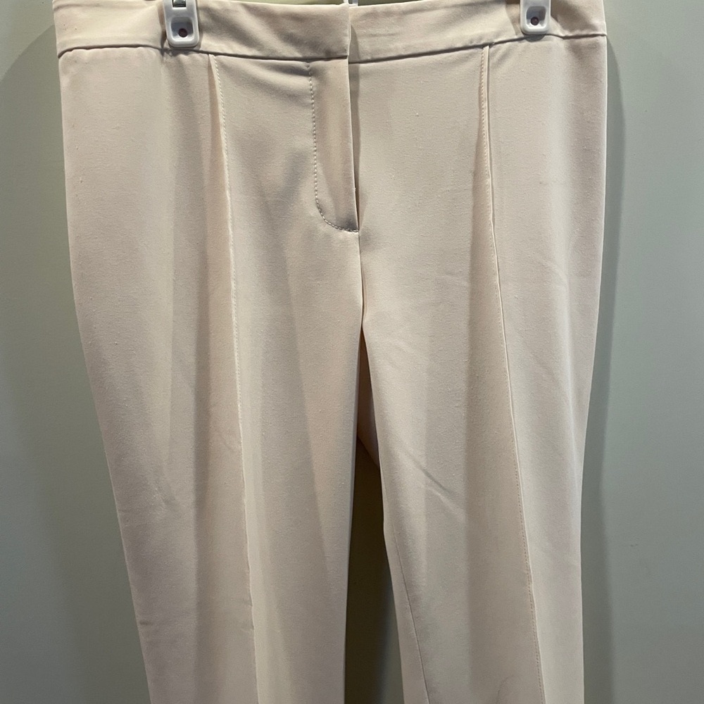 Magaschoni Cream Tailored Trousers with Straight Leg